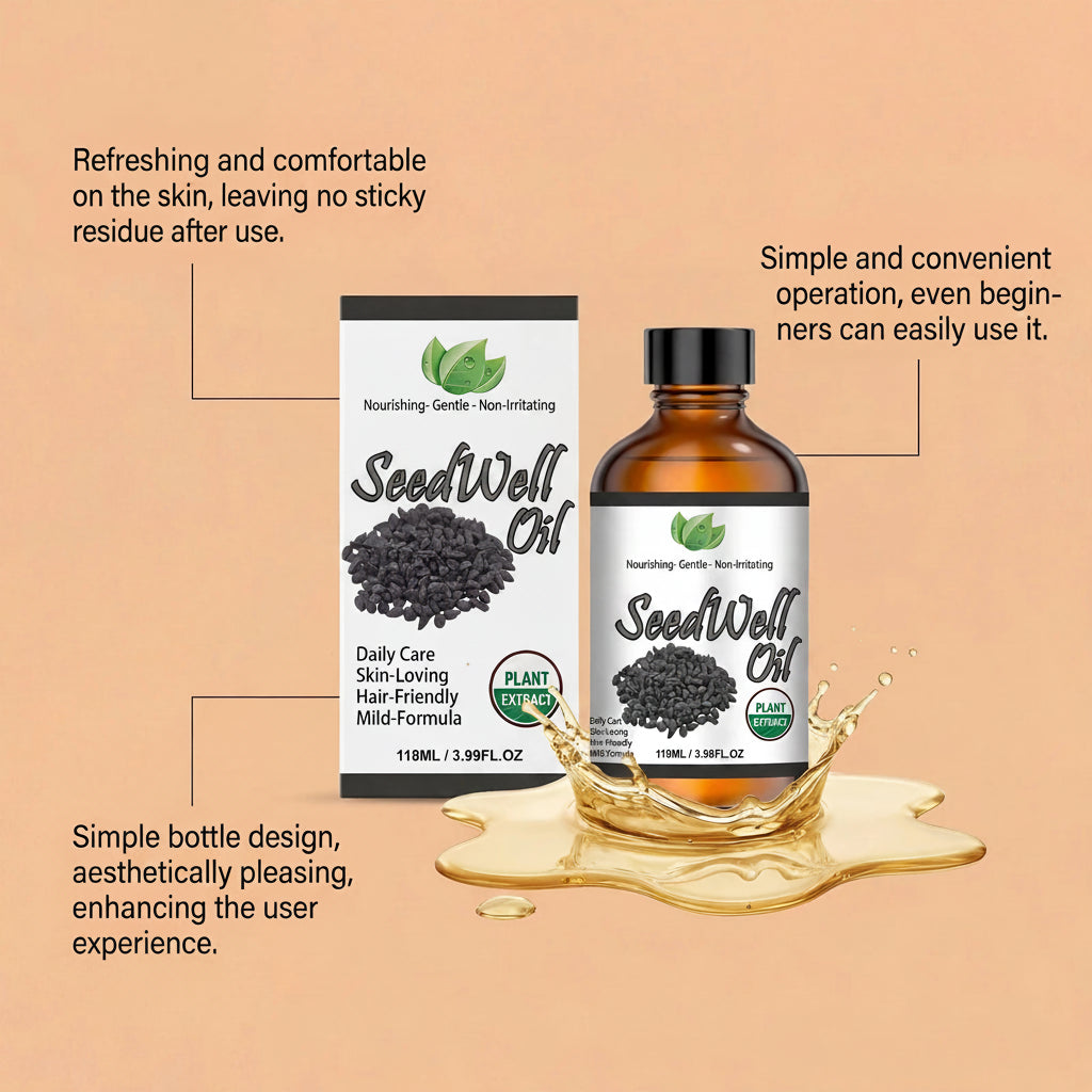 Cold-Pressed Black Seed Oil — Face, Body & Hair
