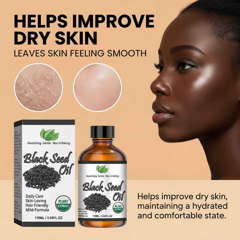 Cold-Pressed Black Seed Oil — Face, Body & Hair