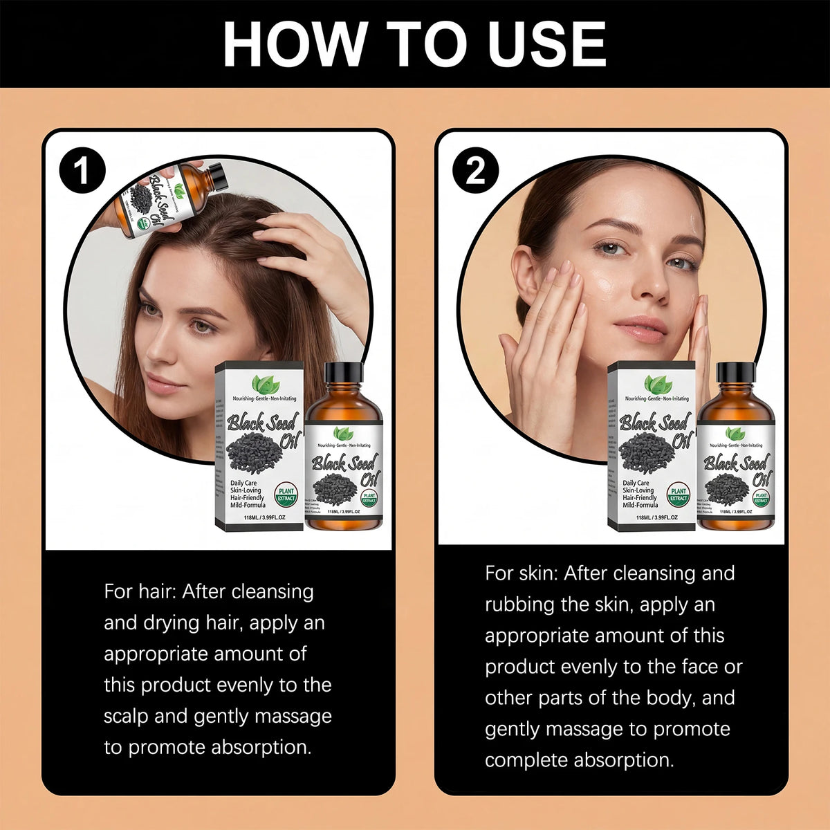 Cold-Pressed Black Seed Oil — Face, Body & Hair